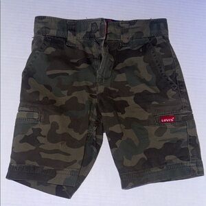 Levi's Kid’sGreen Camouflage Cargo Shorts